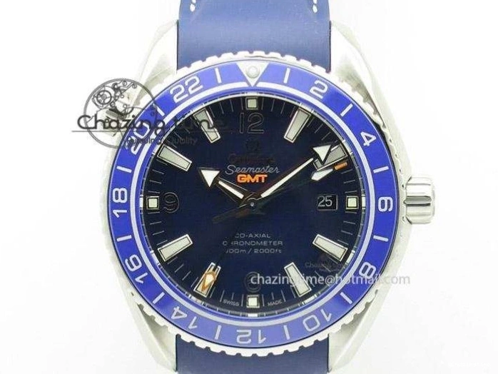 0509 Sophisticated Seamaster Edizione Venezia RG Best Edition Black Dial On Leather Strap A 8125